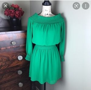 NWT Michael Kors Green Off Shoulder Dress